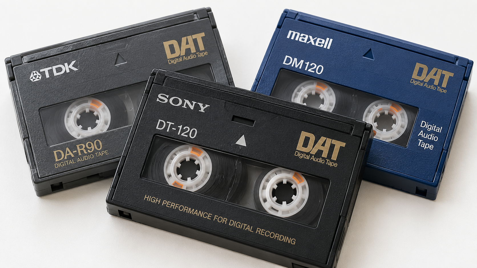 DAT digital audio tape and professional DAT recorder